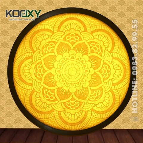 Tranh Trúc Chỉ Mandala Tròn A02 - D30