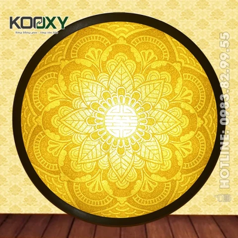 Tranh Trúc Chỉ Mandala Tròn Mẫu AMan05