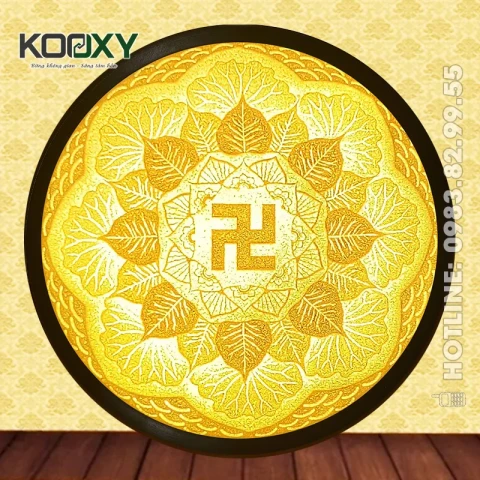 Tranh Trúc Chỉ Mandala Tròn Mẫu AMan06