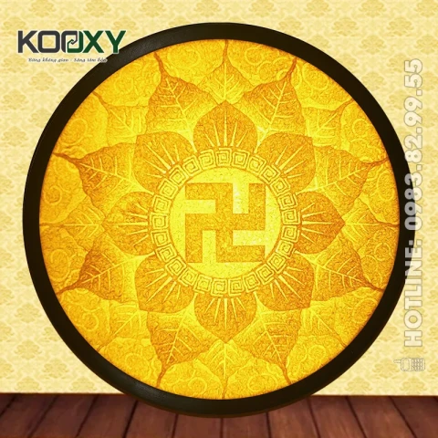 Tranh Trúc Chỉ Mandala Tròn Mẫu AMan07