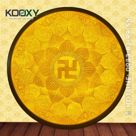 Tranh Trúc Chỉ Mandala Tròn Mẫu AMan08 - D61