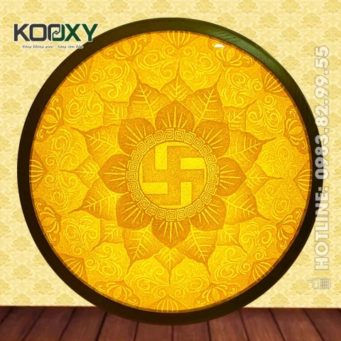 Tranh Trúc Chỉ Mandala Tròn Mẫu AMan08B - D50