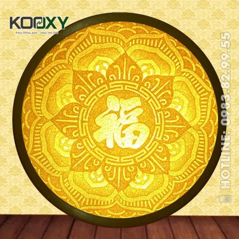 Tranh Trúc Chỉ Hào Quang Mandala thumb