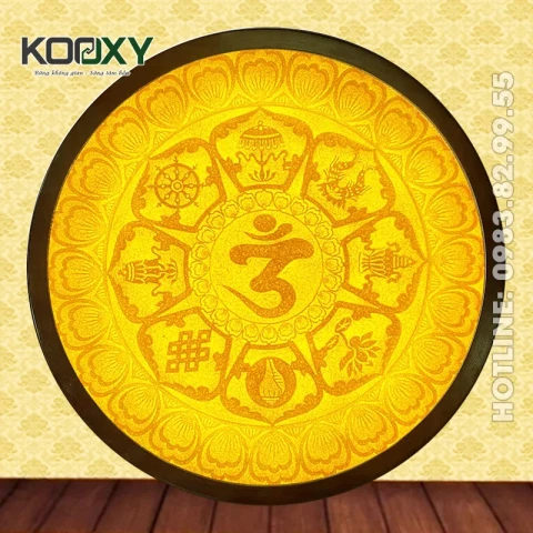 Tranh Trúc Chỉ Mandala Tròn Mẫu BBCT