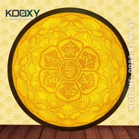 Tranh Trúc Chỉ Mandala Tròn Mẫu LTDM