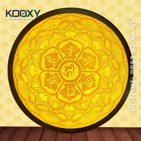 Tranh Trúc Chỉ Mandala Tròn Mẫu LTDM01