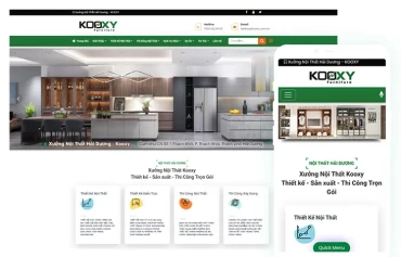 Thiết kế web nội thất tại Hải Dương