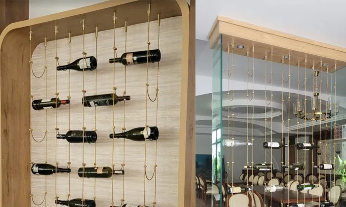 Thiết kế Thi Công Giá Treo Rượu Dây Cáp Uy tín