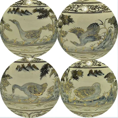 Bình Thiên Nga Gốm Chu Đậu thumb