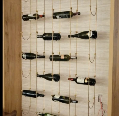 Giá treo Rượu Vang dây cáp đẹp hiện đại, giá tốt