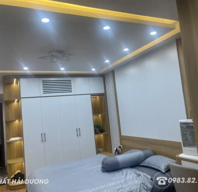 Thi công Nội thất phòng ngủ gỗ Công nghiệp An Cường Hải Dương