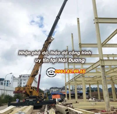 Bảng giá phá dỡ nhà, công trình tại Hải Dương