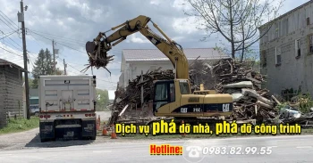 Phá dỡ công trình, phá dỡ nhà cũ, tường bao, đục nền tại Hải Dương