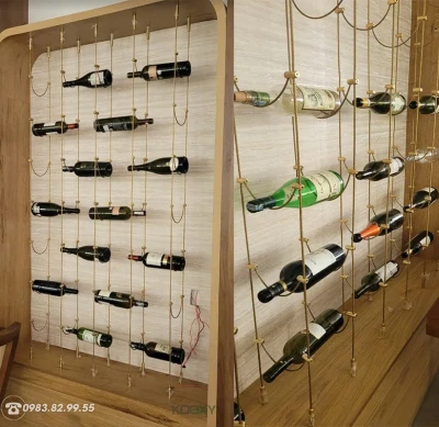 Cung cấp Tủ Rượu Giá Treo Rượu Vang Dây Cáp