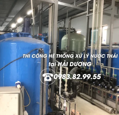 Dịch vụ thi công lắp đặt các trạm xử lý nước thải Hải Dương