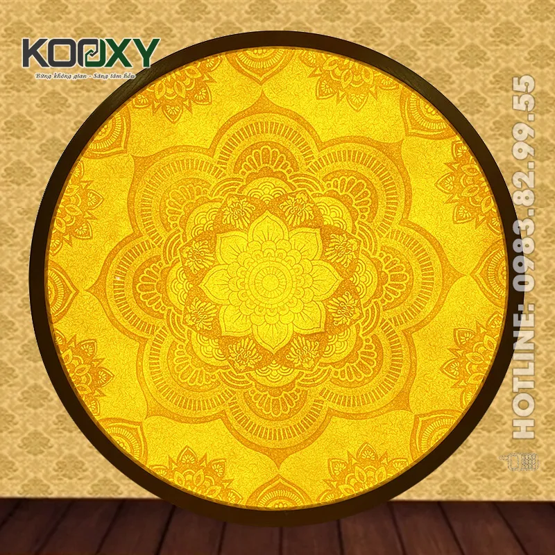 Tranh Trúc Chỉ Mandala Tròn