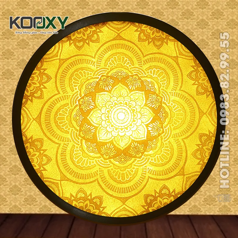 Tranh Trúc Chỉ Mandala Tròn