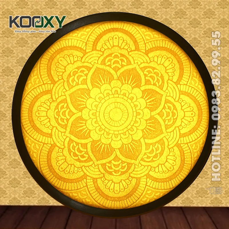 Tranh Trúc Chỉ Mandala Tròn