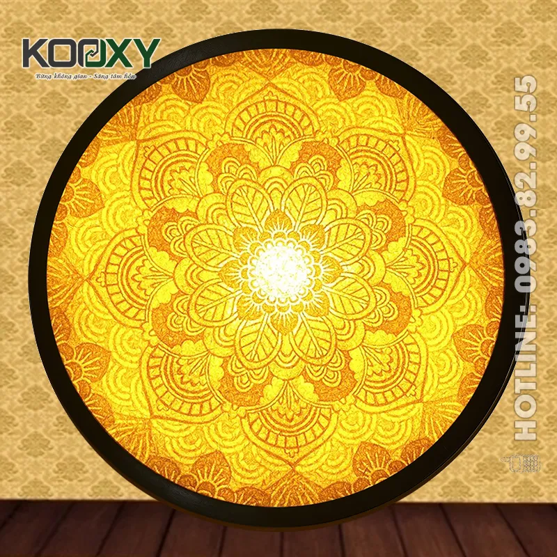 Tranh Trúc Chỉ Mandala Tròn