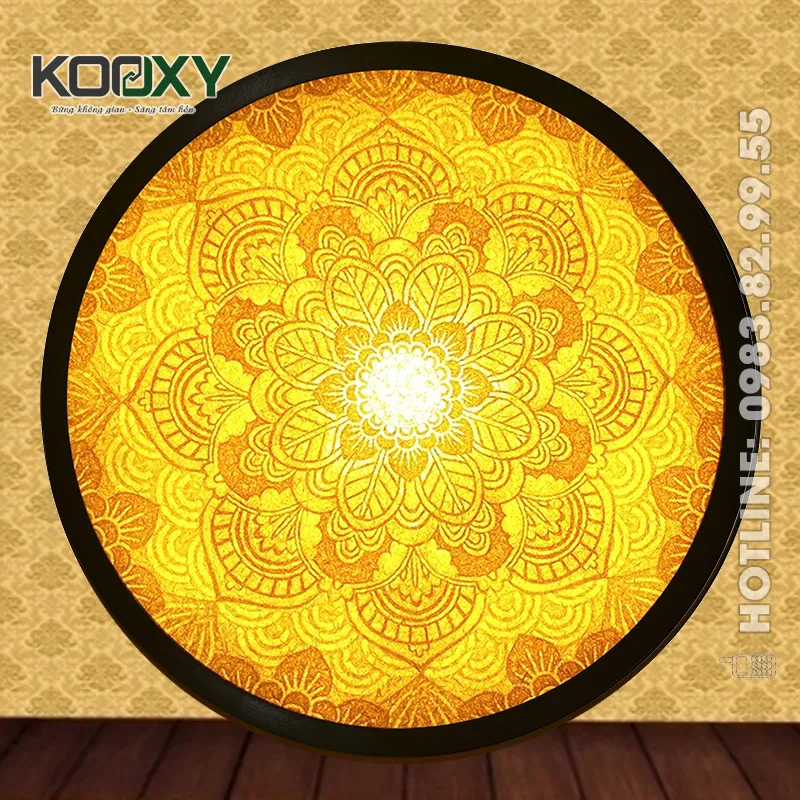 Tranh Trúc Chỉ Hào Quang Mandala