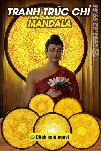 Tranh Trúc Chỉ Mandala