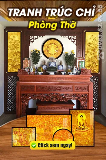 Tranh Trúc Chỉ Phòng Thờ