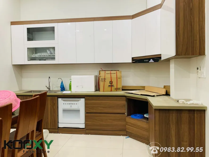 Thiết kế tủ bếp theo nhu cầu sử dụng của khách hàng