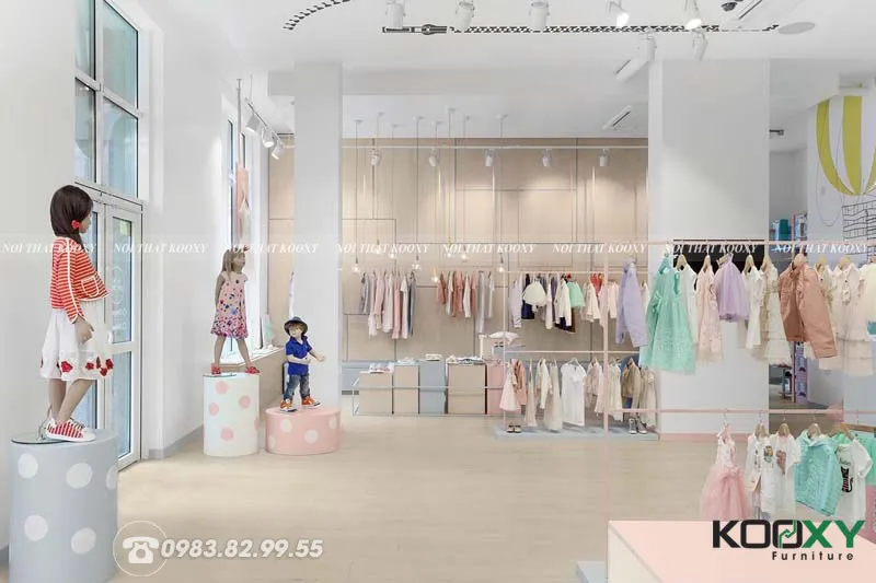 Tại sao cần thiết kế shop quần áo trẻ em?