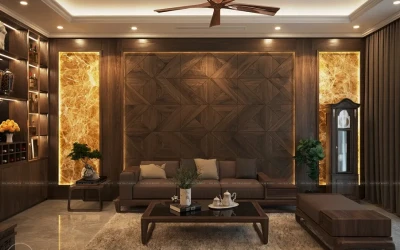 Mẫu Thiết kế Nội thất Phòng khách tại Hà Nam uy tín chất lượng