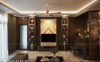 Thiết Kế Nội Thất Phòng Khách - Anh Dũng Hà Nam
