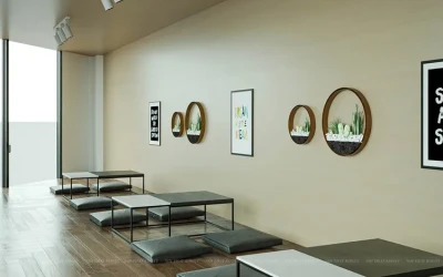 Thiết kế nội thất quán cafe hiện đại lịch lãm tại Hải Dương