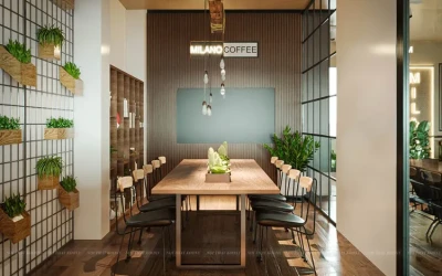 THIẾT KẾ THI CÔNG NỘI THẤT QUÁN CAFE
