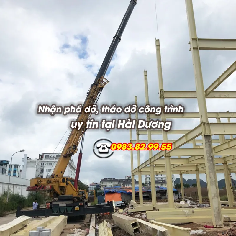 Phá dỡ tháo dỡ công trình hải dương