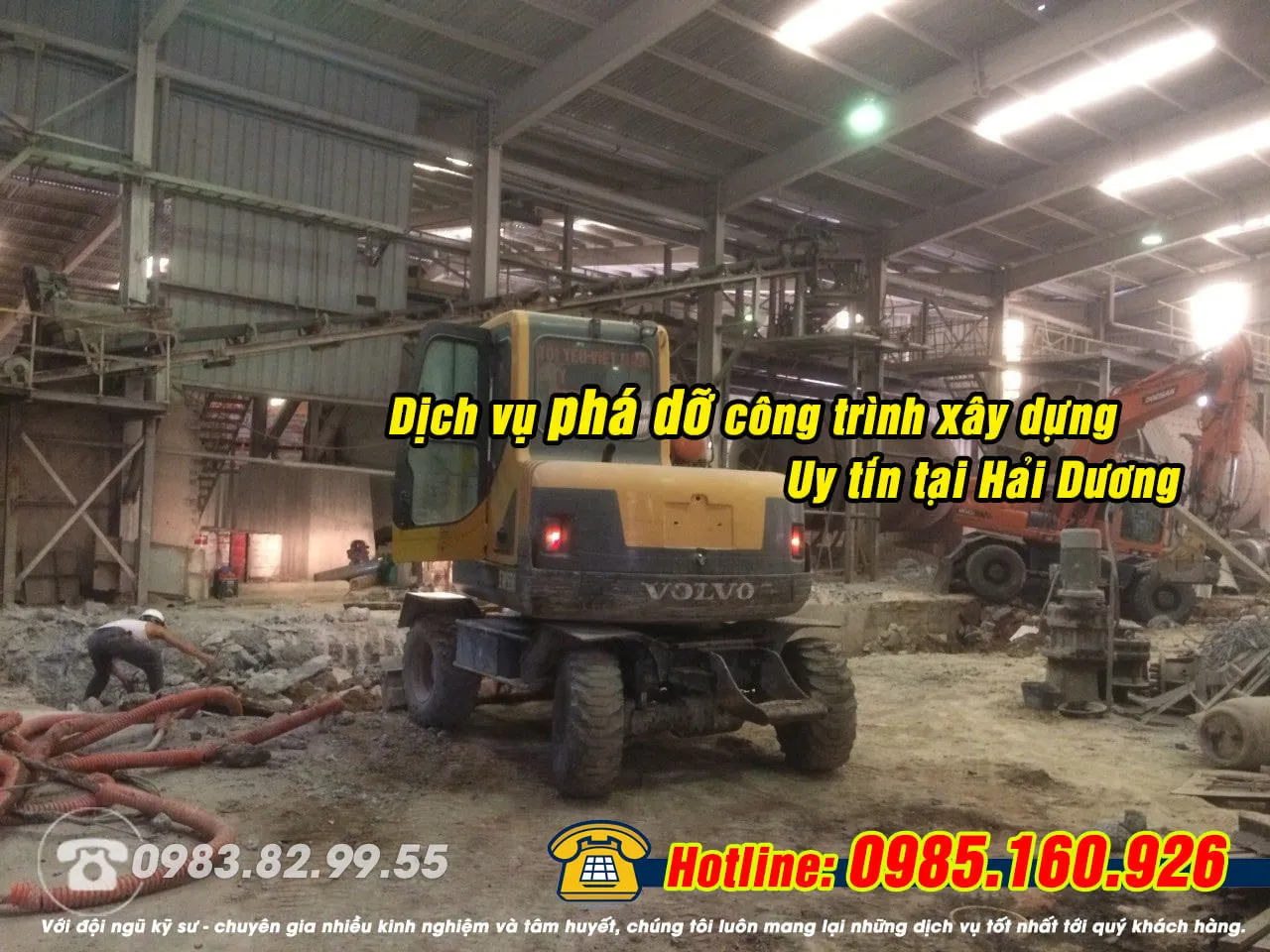 Phá dỡ công trình Hải Dương