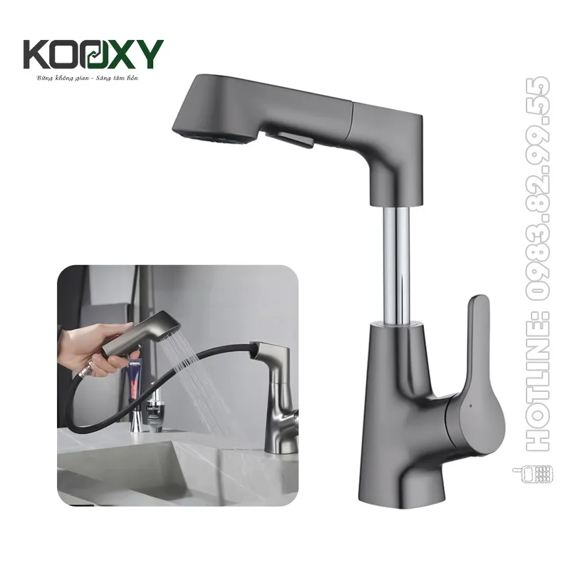 Vòi chậu rửa mặt nóng lạnh SRX-5501